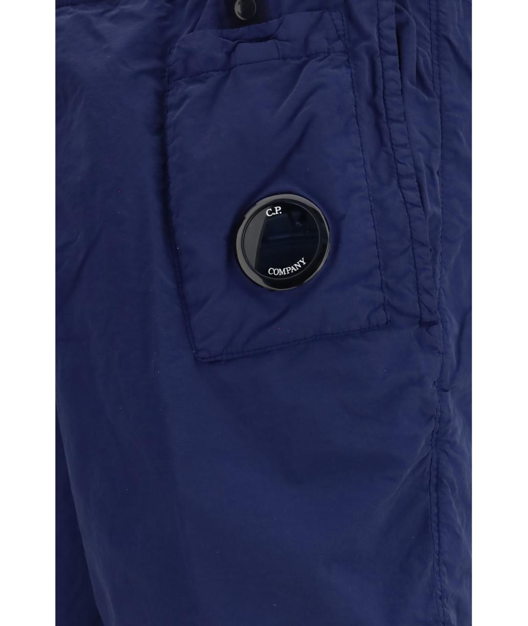 CP COMPANY Синие полиамидовые шорты, фото 3