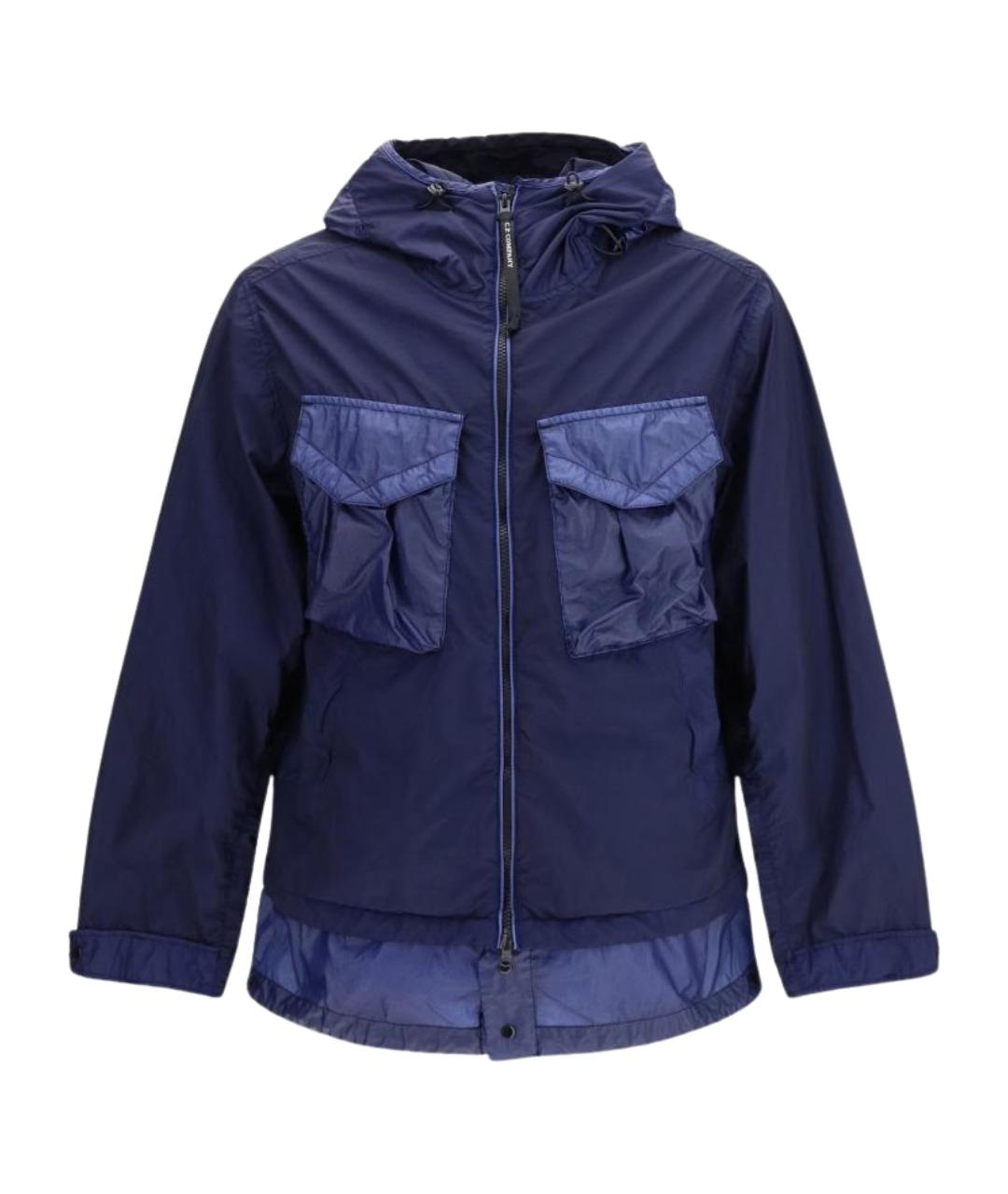 CP COMPANY Синяя полиамидовая куртка, фото 1
