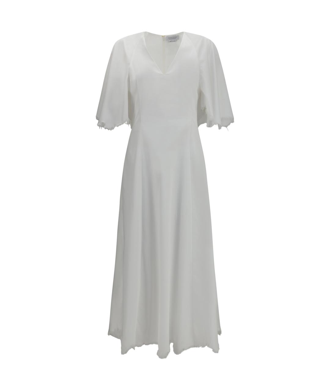 GABRIELA HEARST Белое хлопковое повседневное платье, фото 1