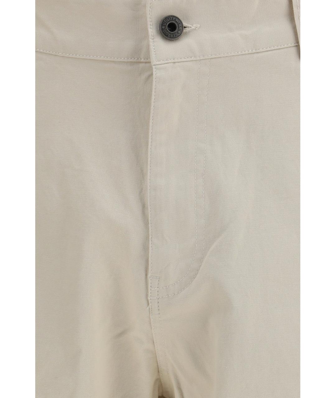 SEBAGO Бежевые хлопковые повседневные брюки, фото 3