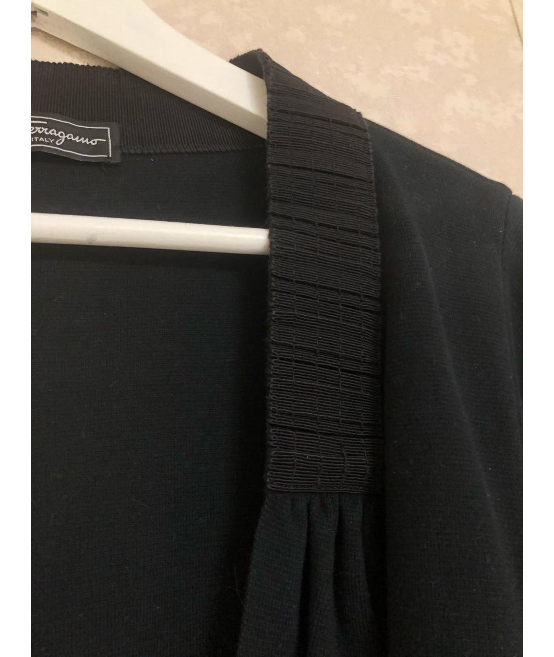 FERRAGAMO Темно-синий хлопковый кардиган, фото 4