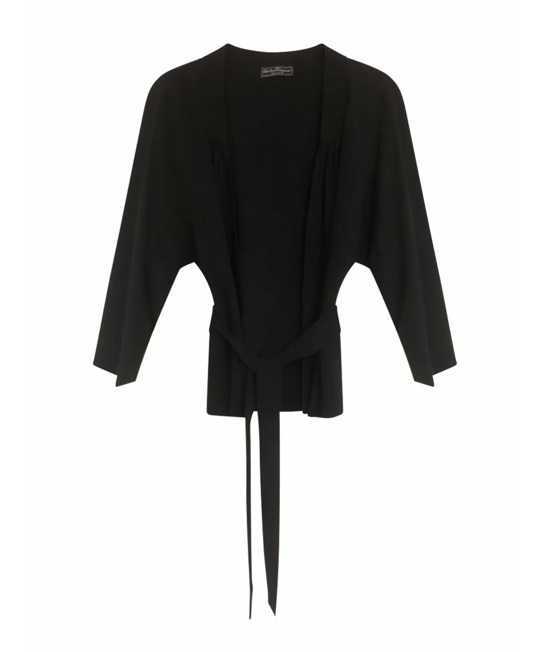 FERRAGAMO Темно-синий хлопковый кардиган, фото 1