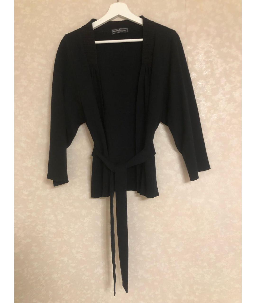 FERRAGAMO Темно-синий хлопковый кардиган, фото 7