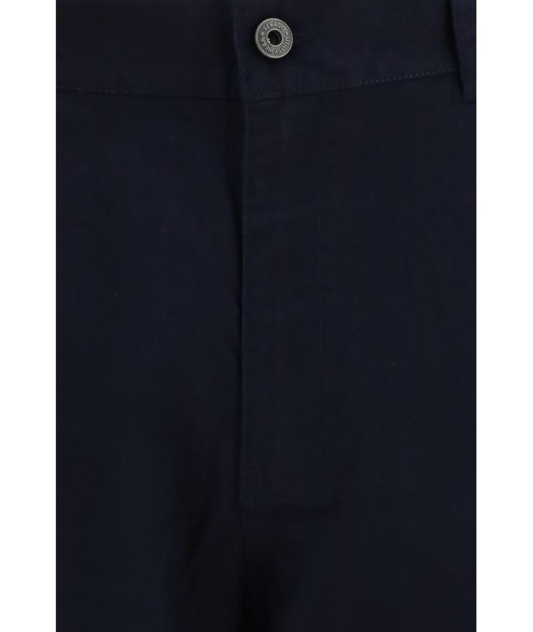 SEBAGO Синие хлопковые повседневные брюки, фото 3
