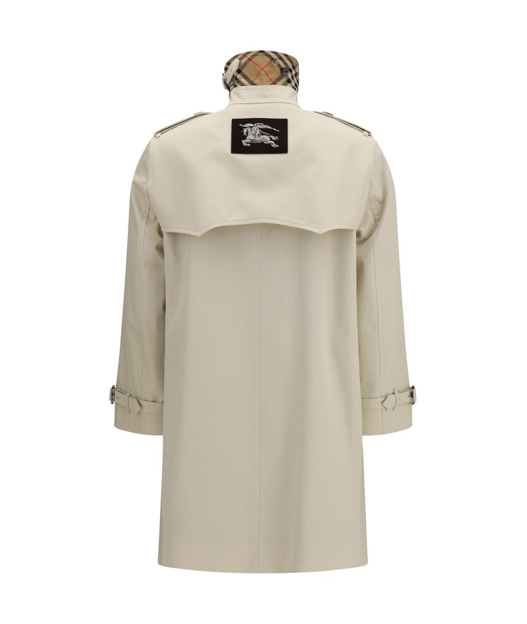 BURBERRY Бежевый хлопковый тренч/плащ, фото 2