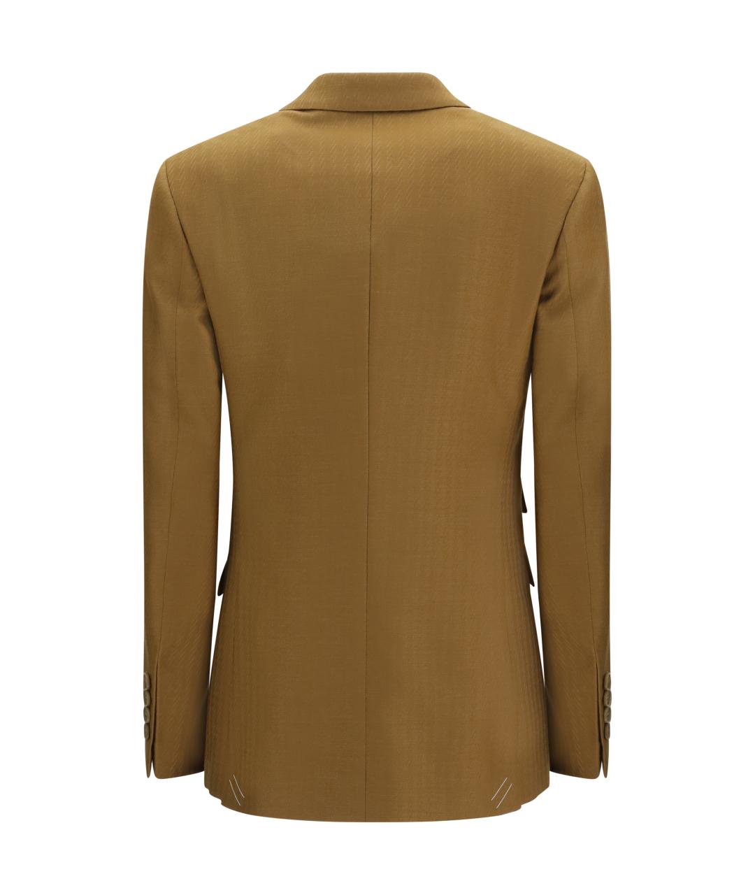 BURBERRY Коричневый шерстяной жакет/пиджак, фото 2