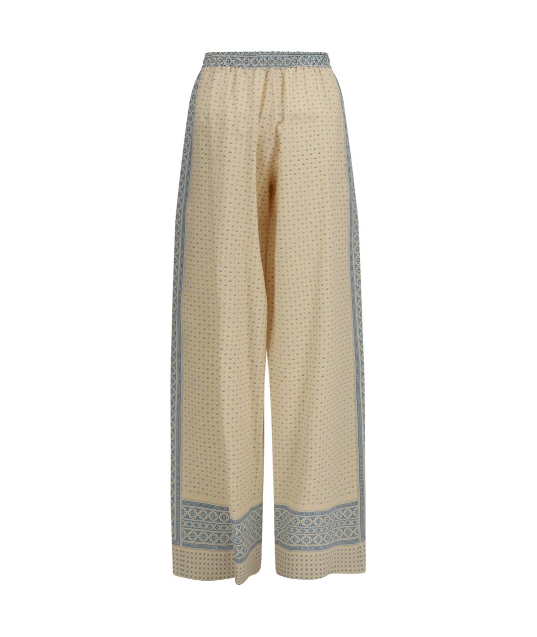 ERMANNO SCERVINO Мульти шелковые прямые брюки, фото 2