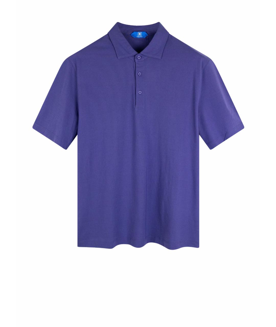 KIRED Фиолетовое хлопковое поло с коротким рукавом, фото 1