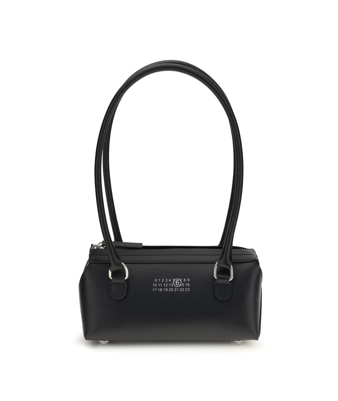 MM6 MAISON MARGIELA Черная кожаная сумка через плечо, фото 1