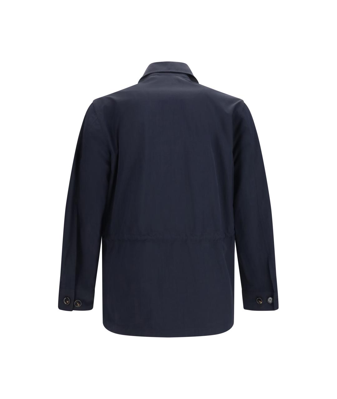 BURBERRY Темно-синяя полиамидовая куртка, фото 2