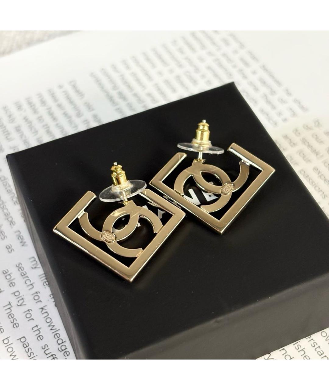 CHANEL Золотые серьги, фото 4