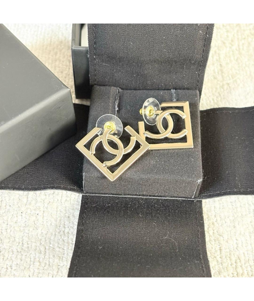 CHANEL Золотые серьги, фото 3