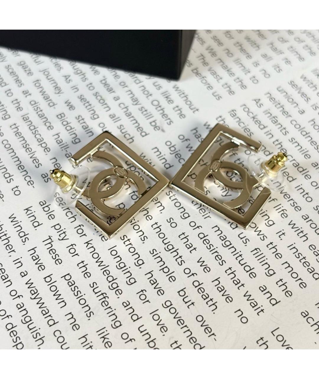 CHANEL Золотые серьги, фото 9