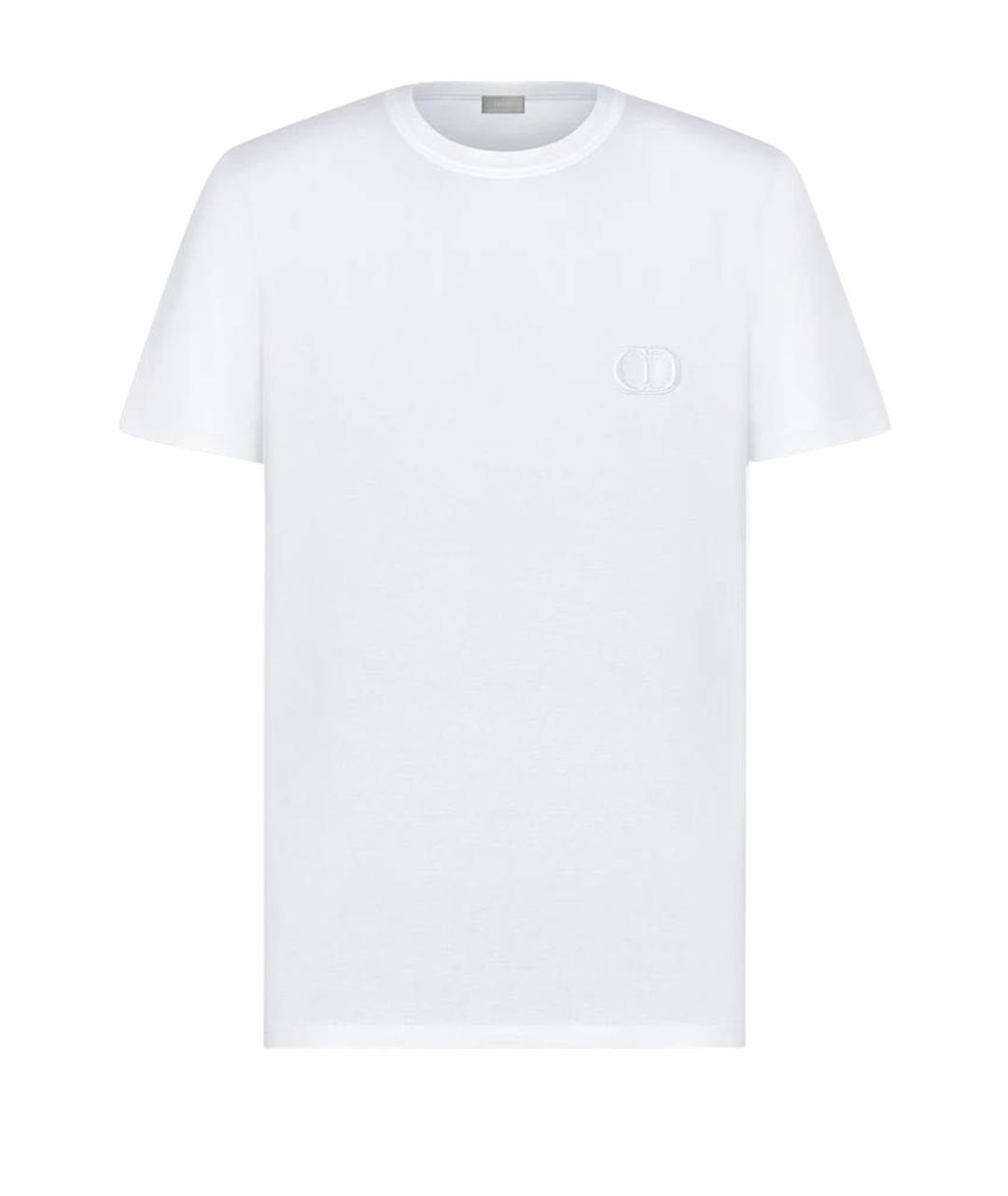 CHRISTIAN DIOR Белая хлопковая футболка, фото 1