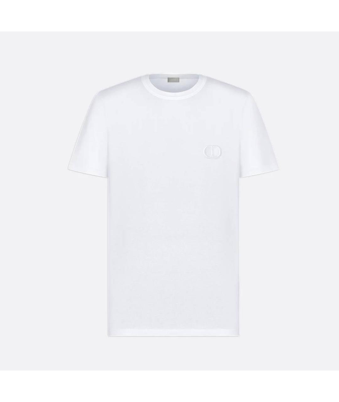 CHRISTIAN DIOR Белая хлопковая футболка, фото 4