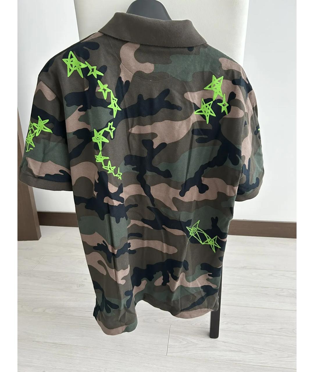 VALENTINO Черное хлопковое поло с коротким рукавом, фото 2