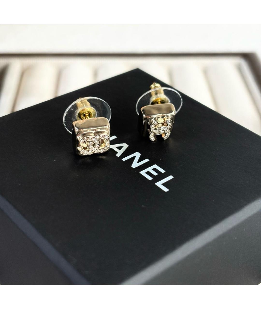 CHANEL Золотые серьги, фото 3
