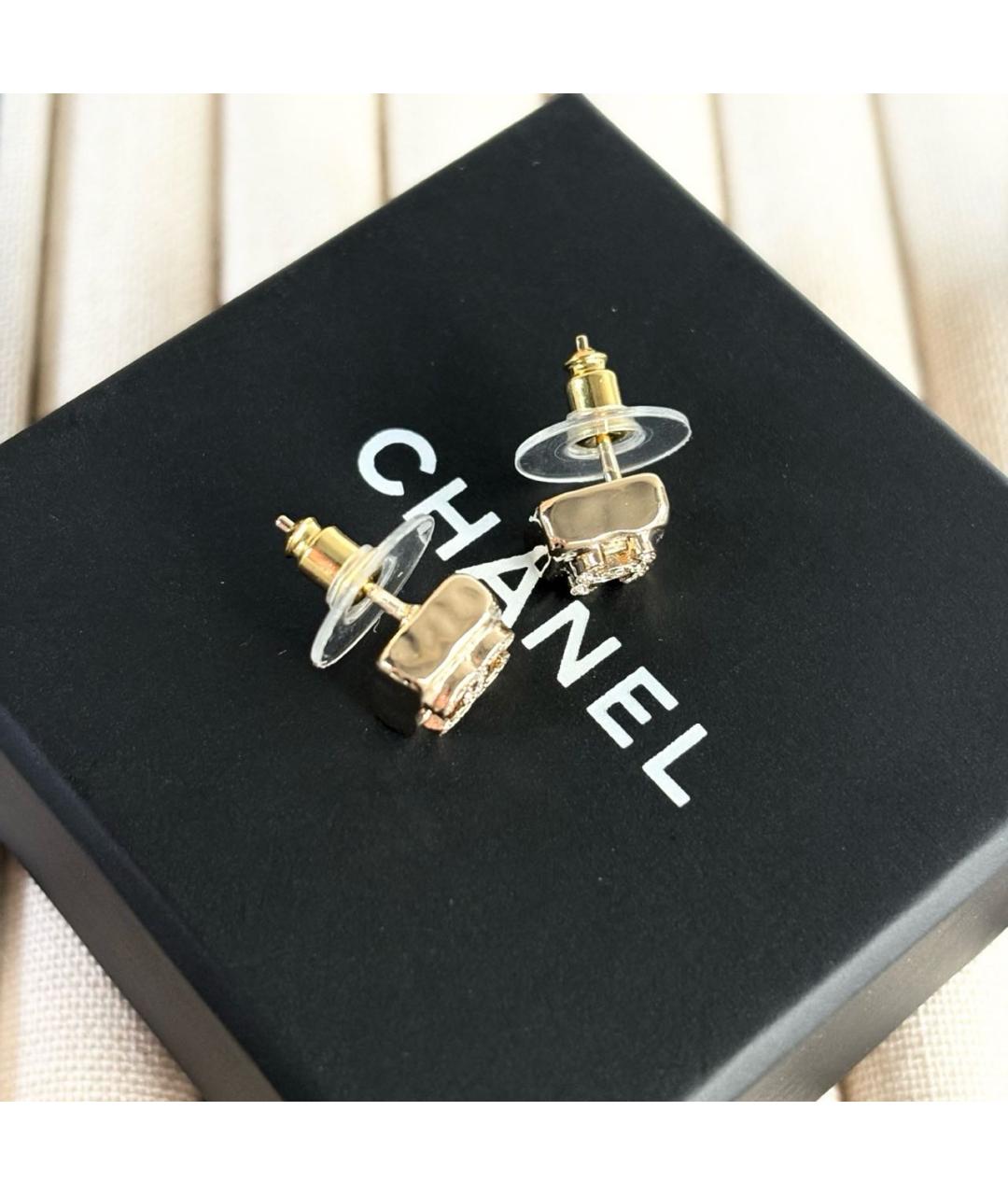 CHANEL Золотые серьги, фото 4