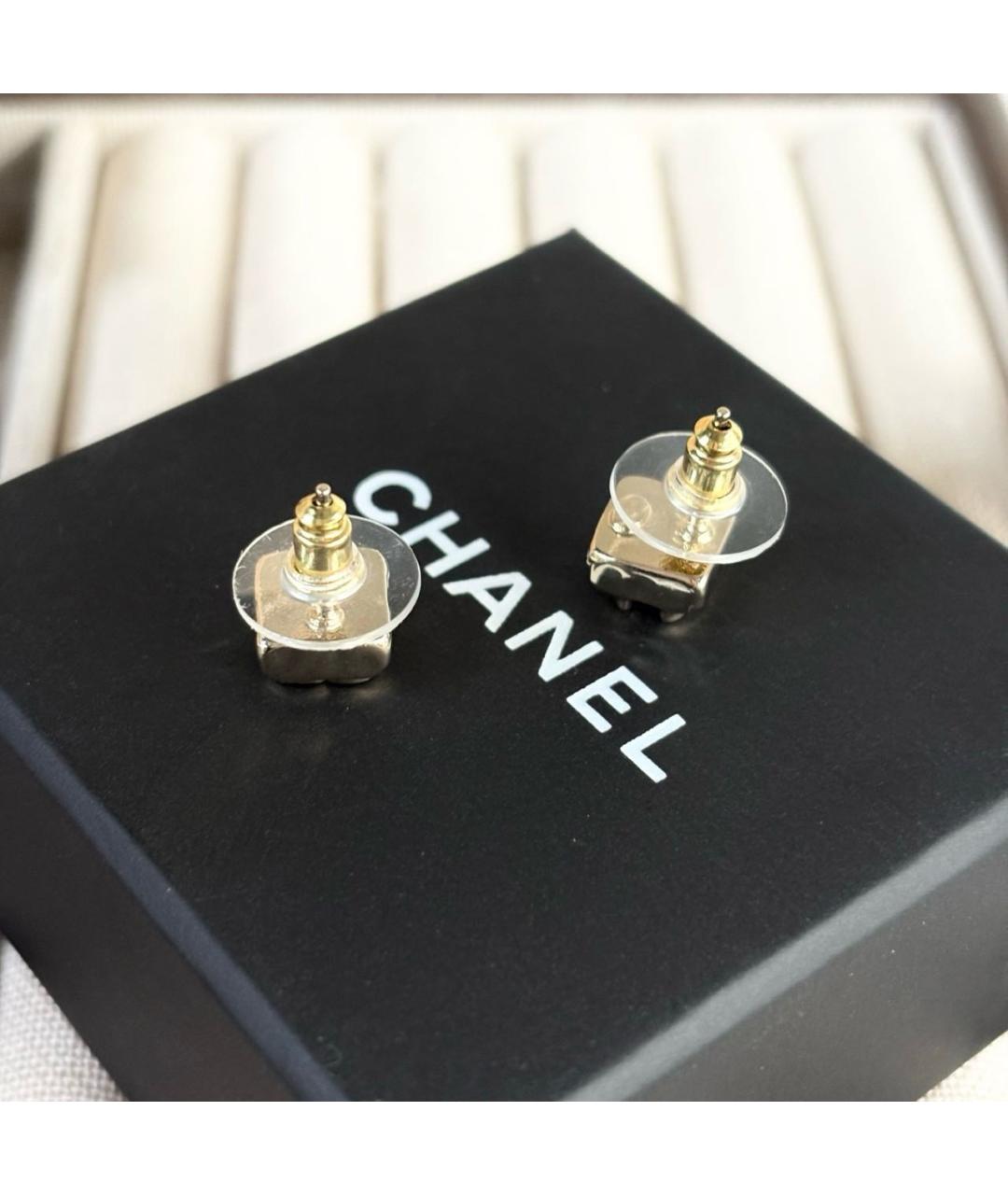 CHANEL Золотые серьги, фото 2