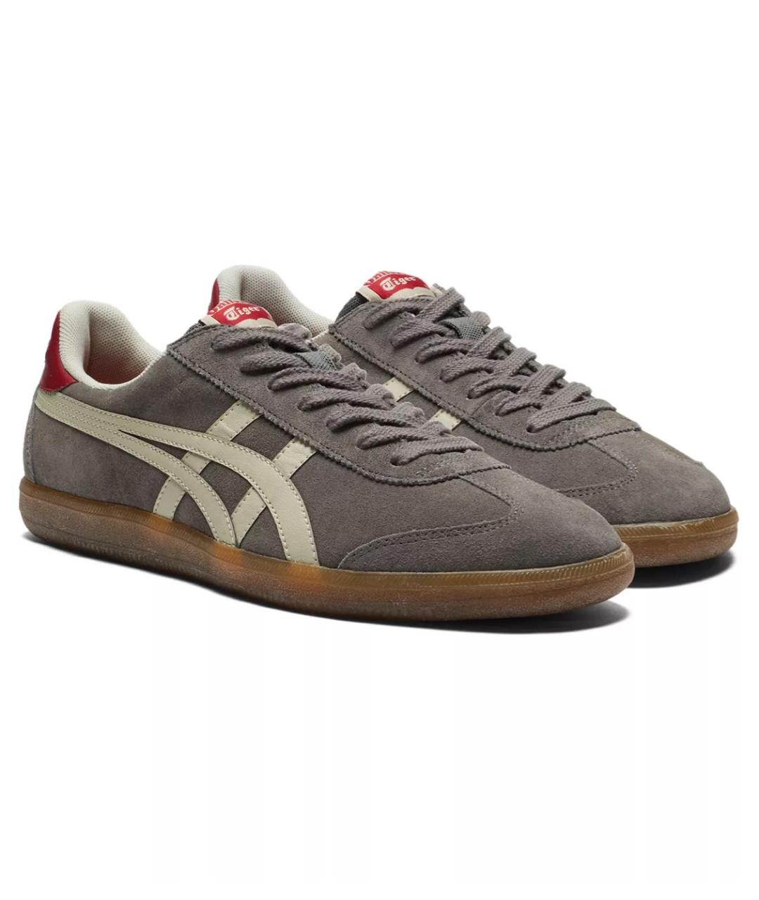 ONITSUKA TIGER Серые замшевые кеды, фото 2