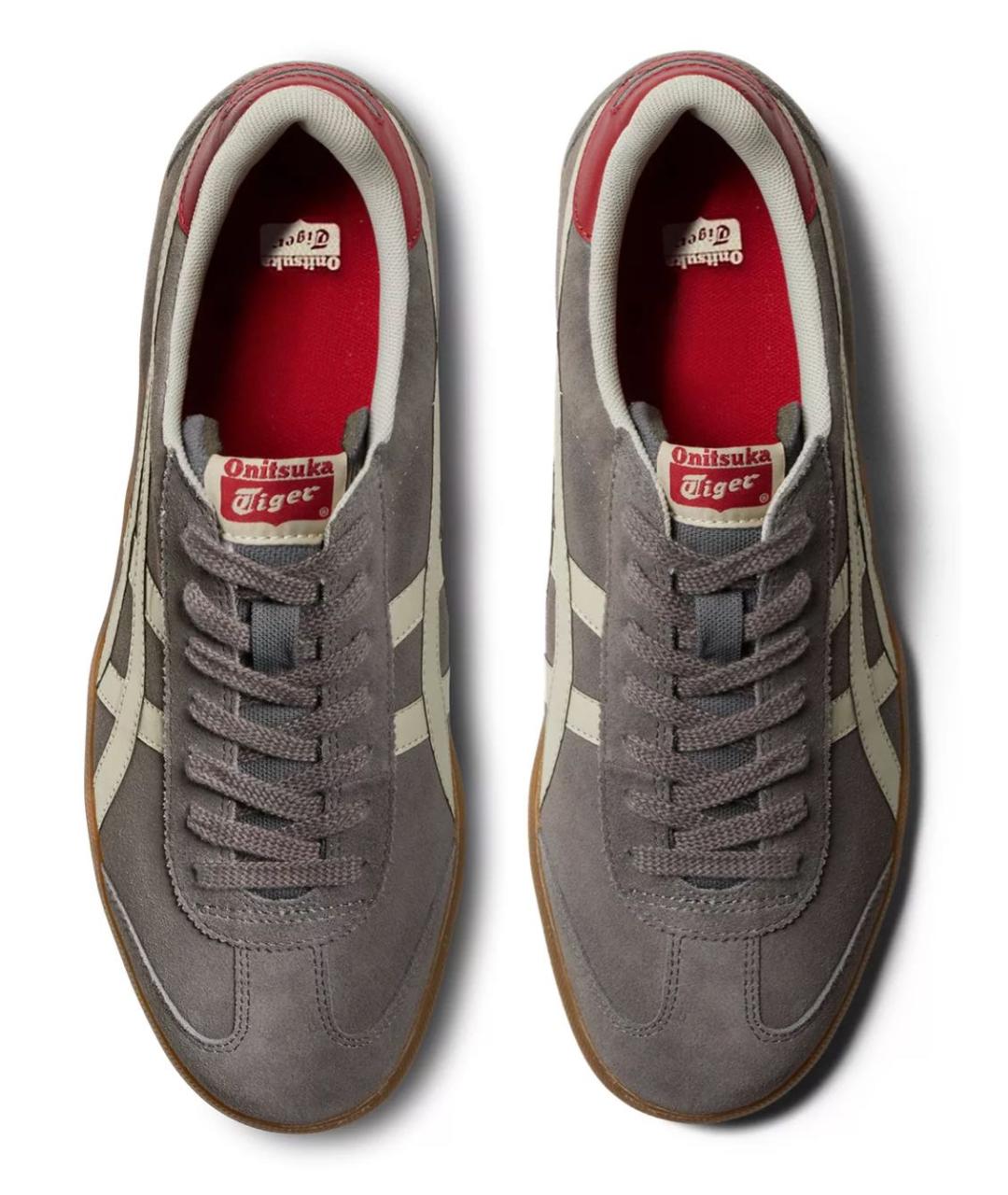 ONITSUKA TIGER Серые замшевые кеды, фото 3