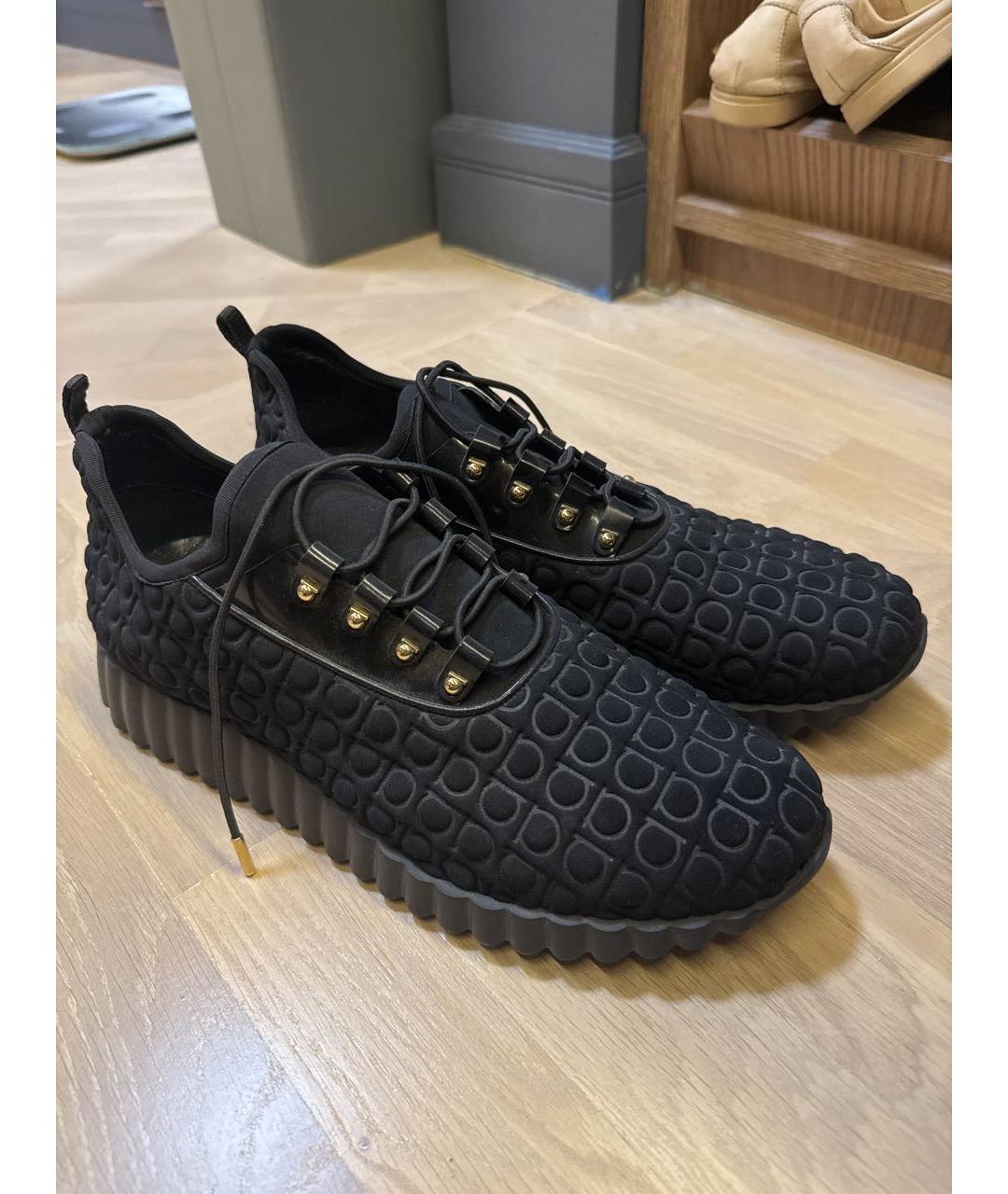 FERRAGAMO Черные кроссовки, фото 5