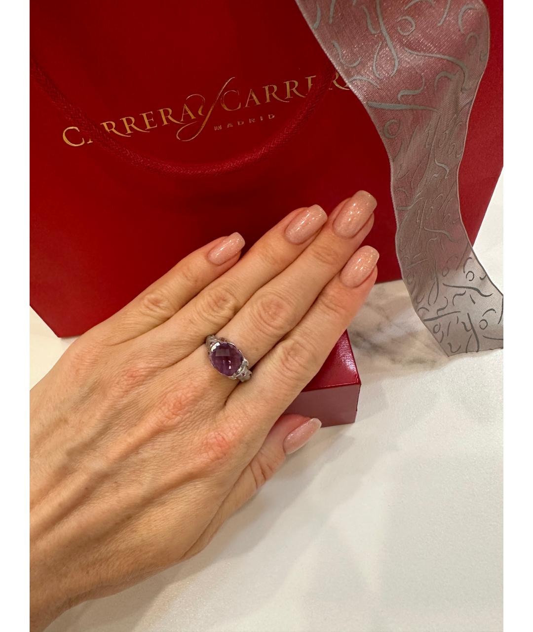 CARRERA Y CARRERA Фиолетовое кольцо из белого золота, фото 6