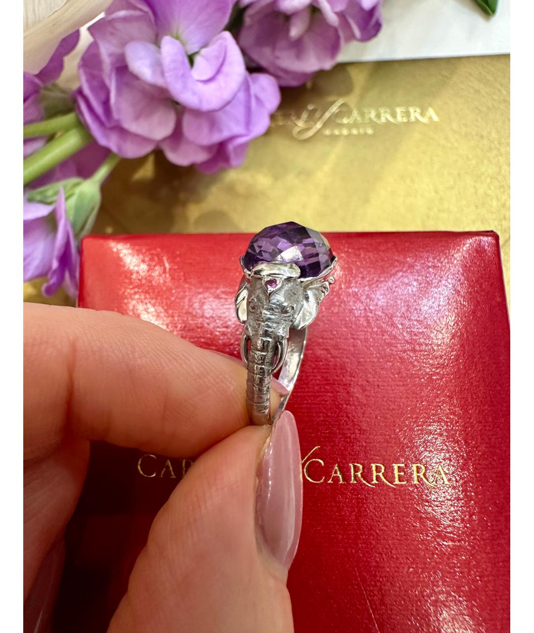 CARRERA Y CARRERA Фиолетовое кольцо из белого золота, фото 2