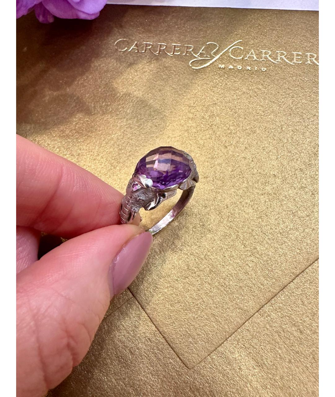 CARRERA Y CARRERA Фиолетовое кольцо из белого золота, фото 3
