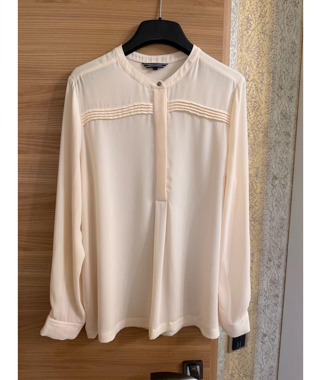 TOMMY HILFIGER Бежевая полиэстеровая блузы, фото 7