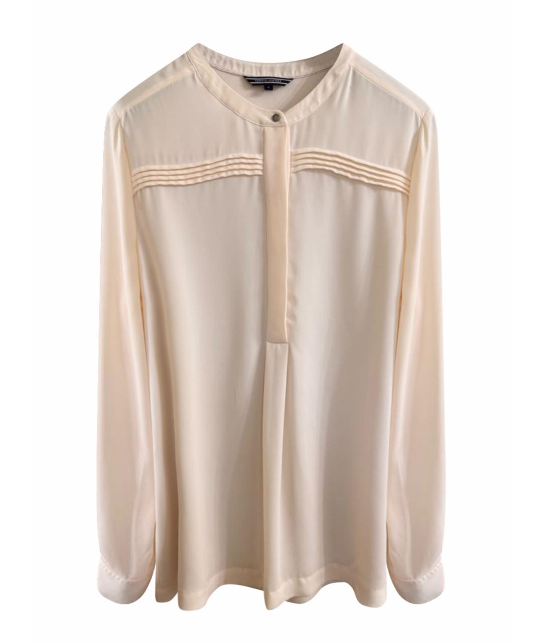 TOMMY HILFIGER Бежевая полиэстеровая блузы, фото 1