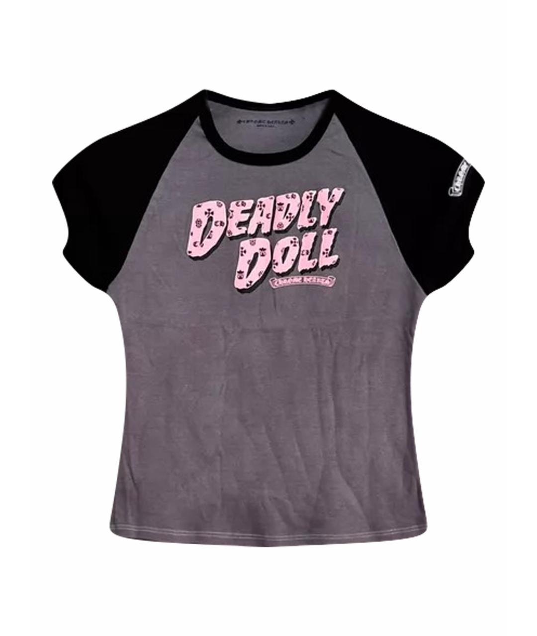 CHROME HEARTS Серая хлопковая футболка, фото 1