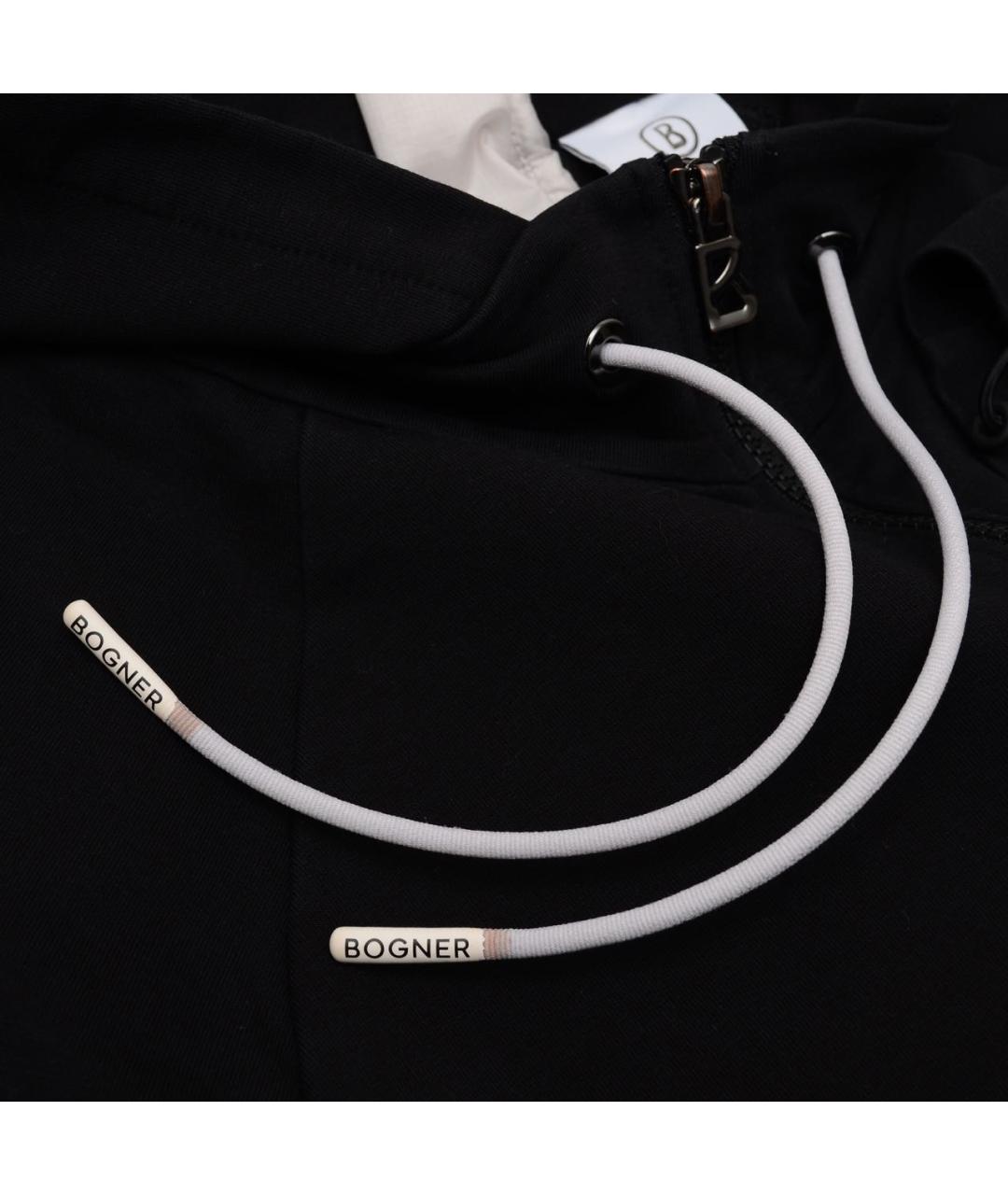 BOGNER Черная хлопко-эластановая спортивная куртка, фото 6