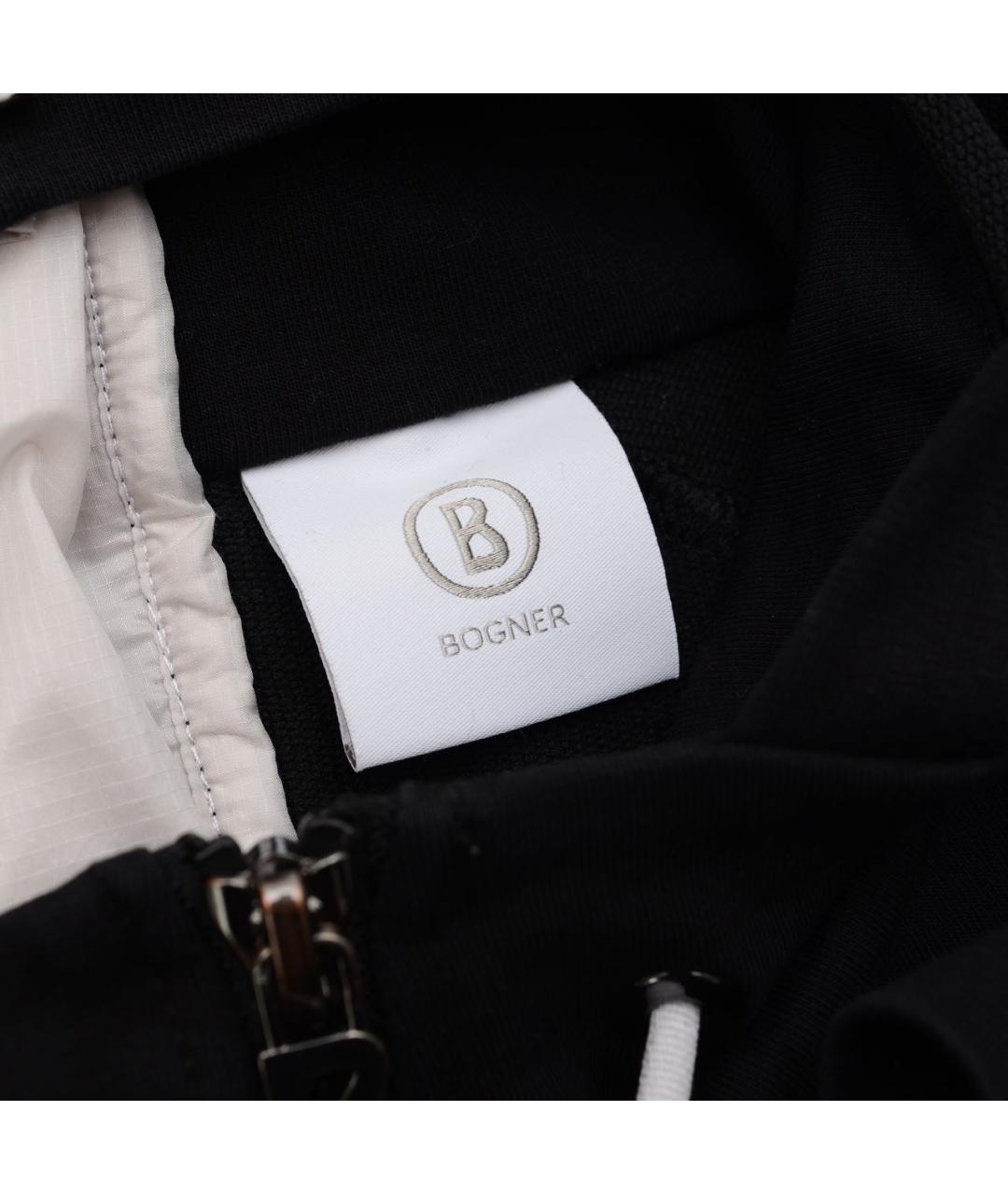 BOGNER Черная хлопко-эластановая спортивная куртка, фото 5
