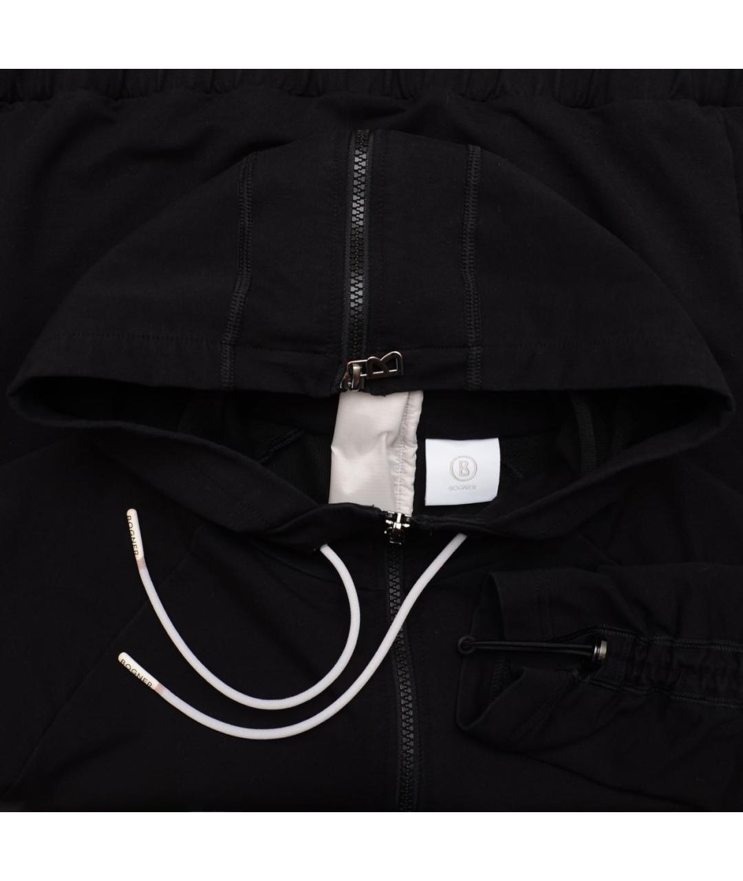 BOGNER Черная хлопко-эластановая спортивная куртка, фото 4