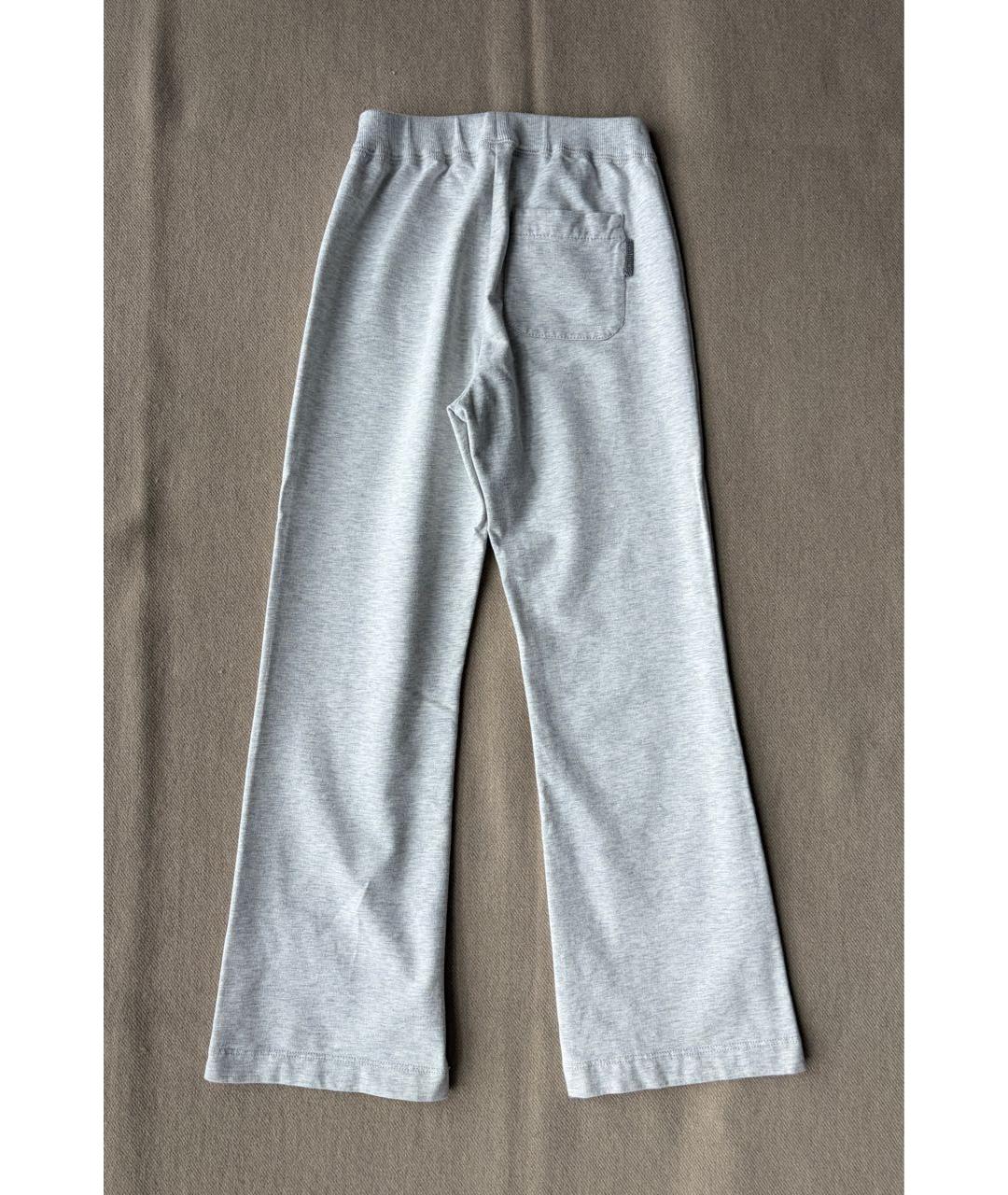 BRUNELLO CUCINELLI Серые хлопковые брюки и шорты, фото 2