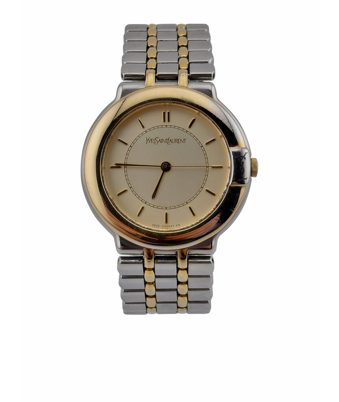 SAINT LAURENT Серебряные стальные часы, фото 1