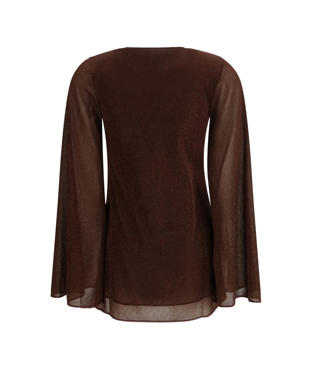 OSEREE Коричневое полиамидовое повседневное платье, фото 3