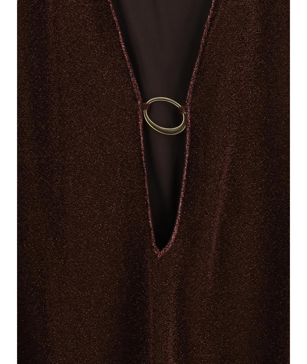 OSEREE Коричневое полиамидовое повседневное платье, фото 2