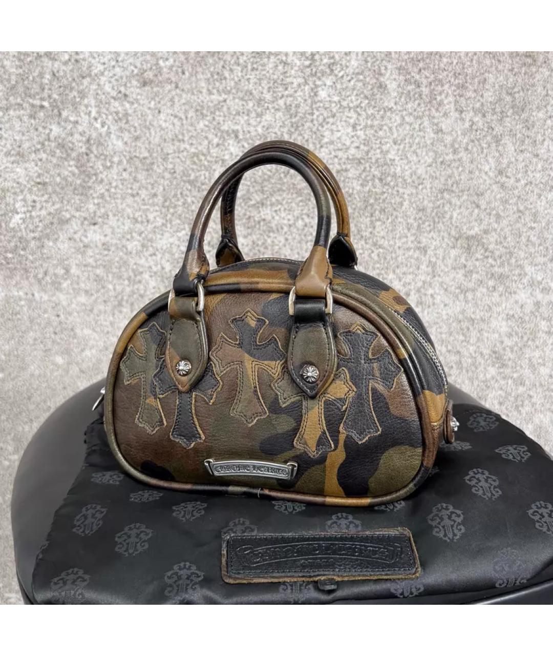 CHROME HEARTS Мульти кожаная сумка с короткими ручками, фото 3