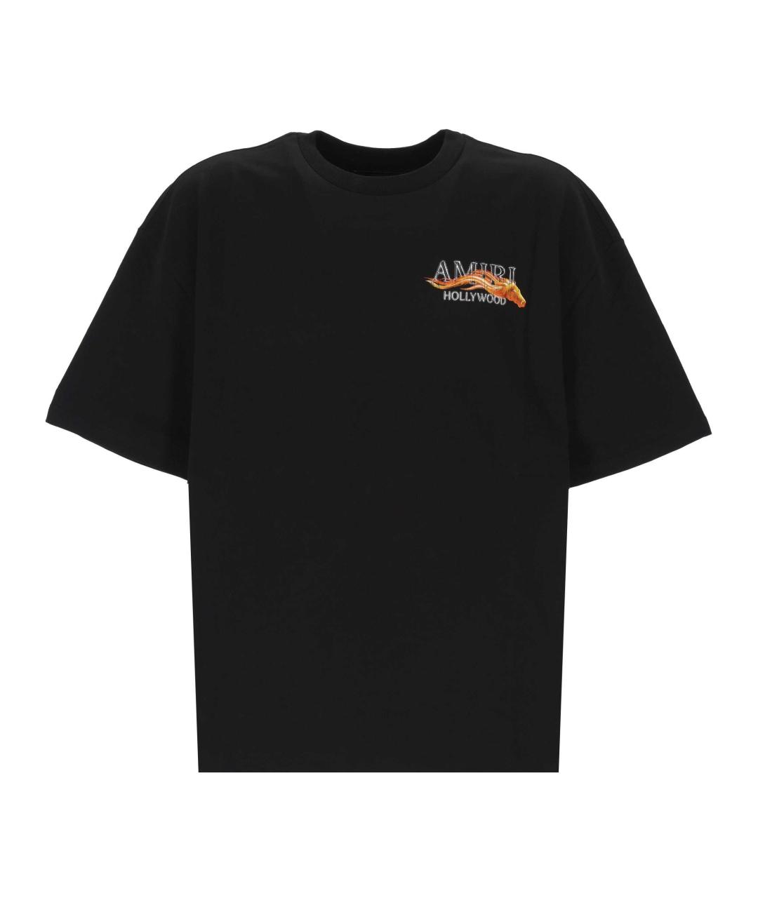 AMIRI Черная хлопковая футболка, фото 1