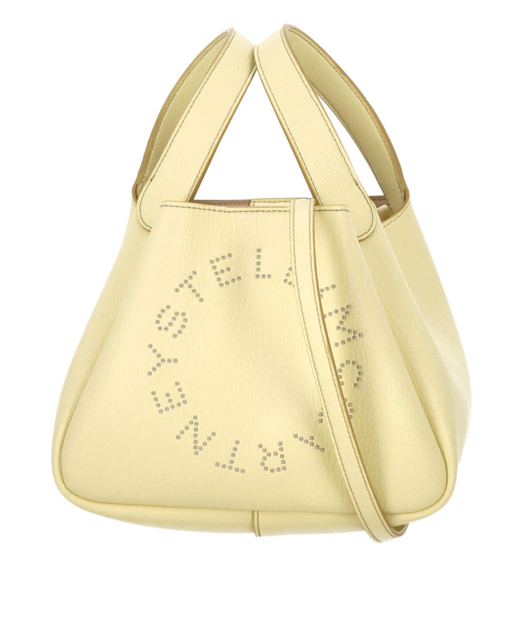 STELLA MCCARTNEY Желтая сумка тоут из искусственной кожи, фото 1