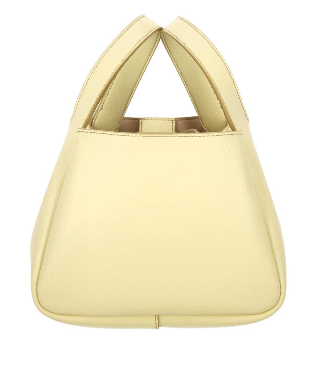 STELLA MCCARTNEY Желтая сумка тоут из искусственной кожи, фото 3