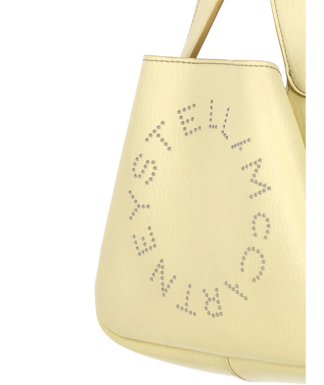 STELLA MCCARTNEY Желтая сумка тоут из искусственной кожи, фото 4