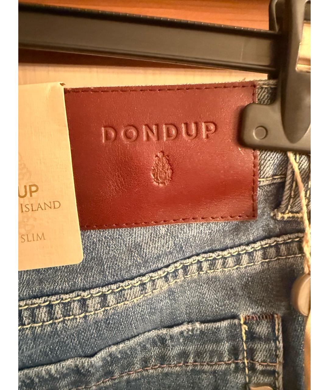 DONDUP Синие хлопковые джинсы слим, фото 3