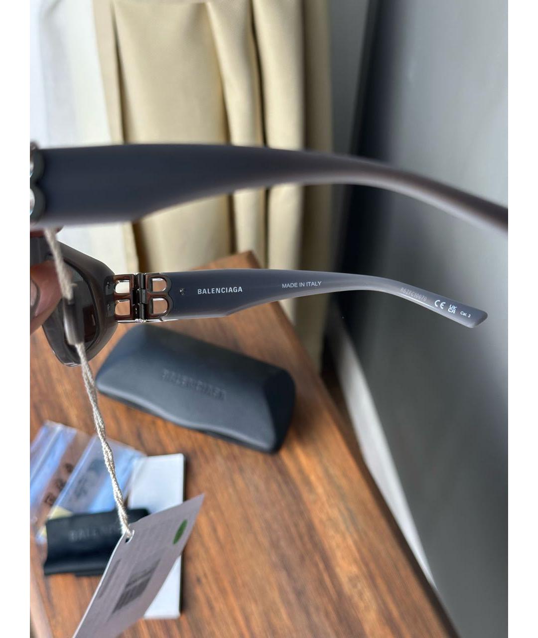 BALENCIAGA Серые солнцезащитные очки, фото 5