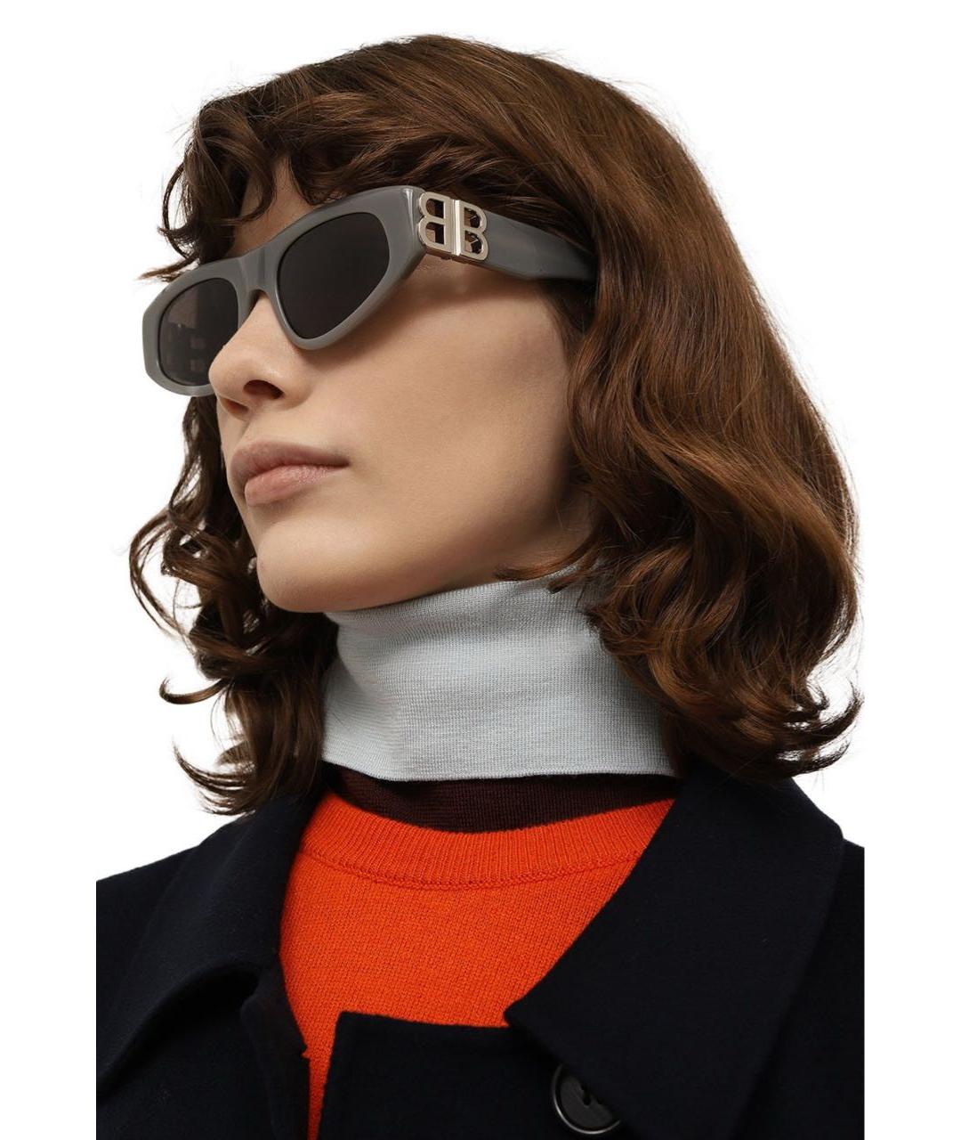 BALENCIAGA Серые солнцезащитные очки, фото 8