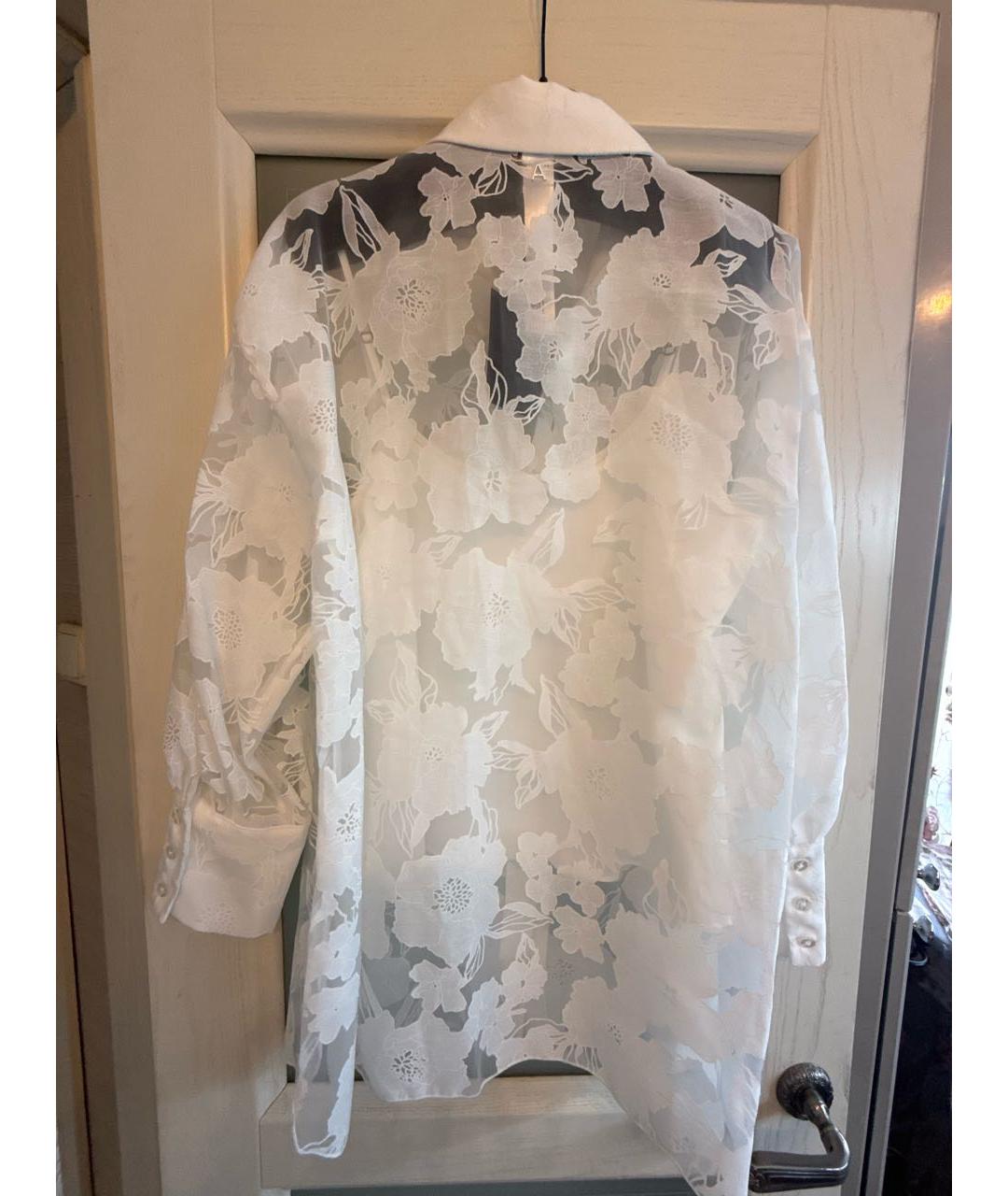 TWIN-SET Белая полиэстеровая блузы, фото 2