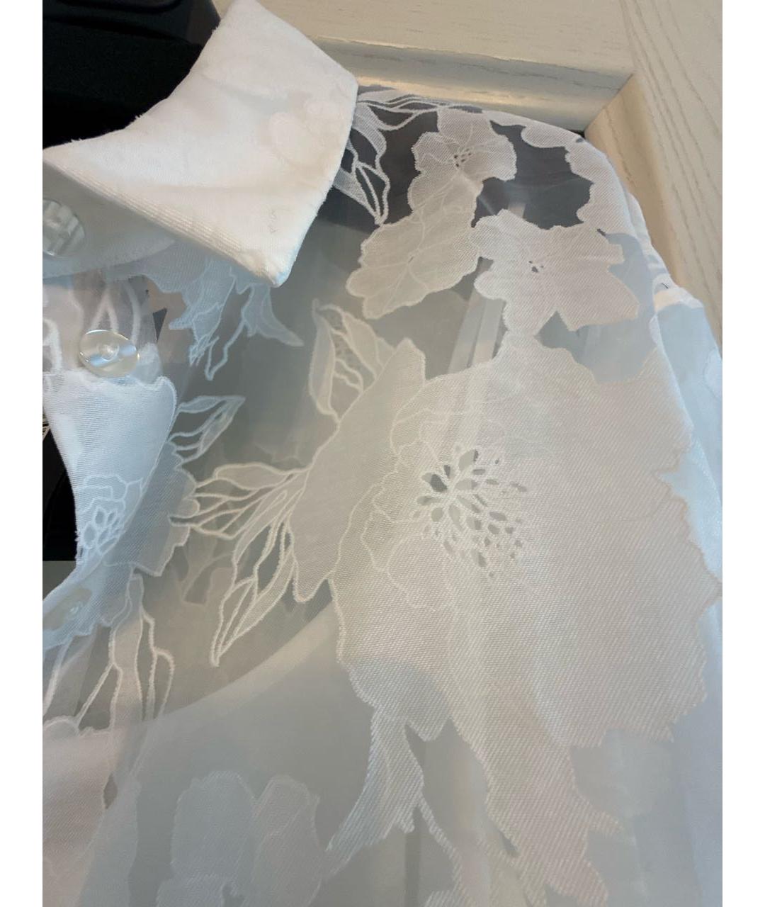 TWIN-SET Белая полиэстеровая блузы, фото 4