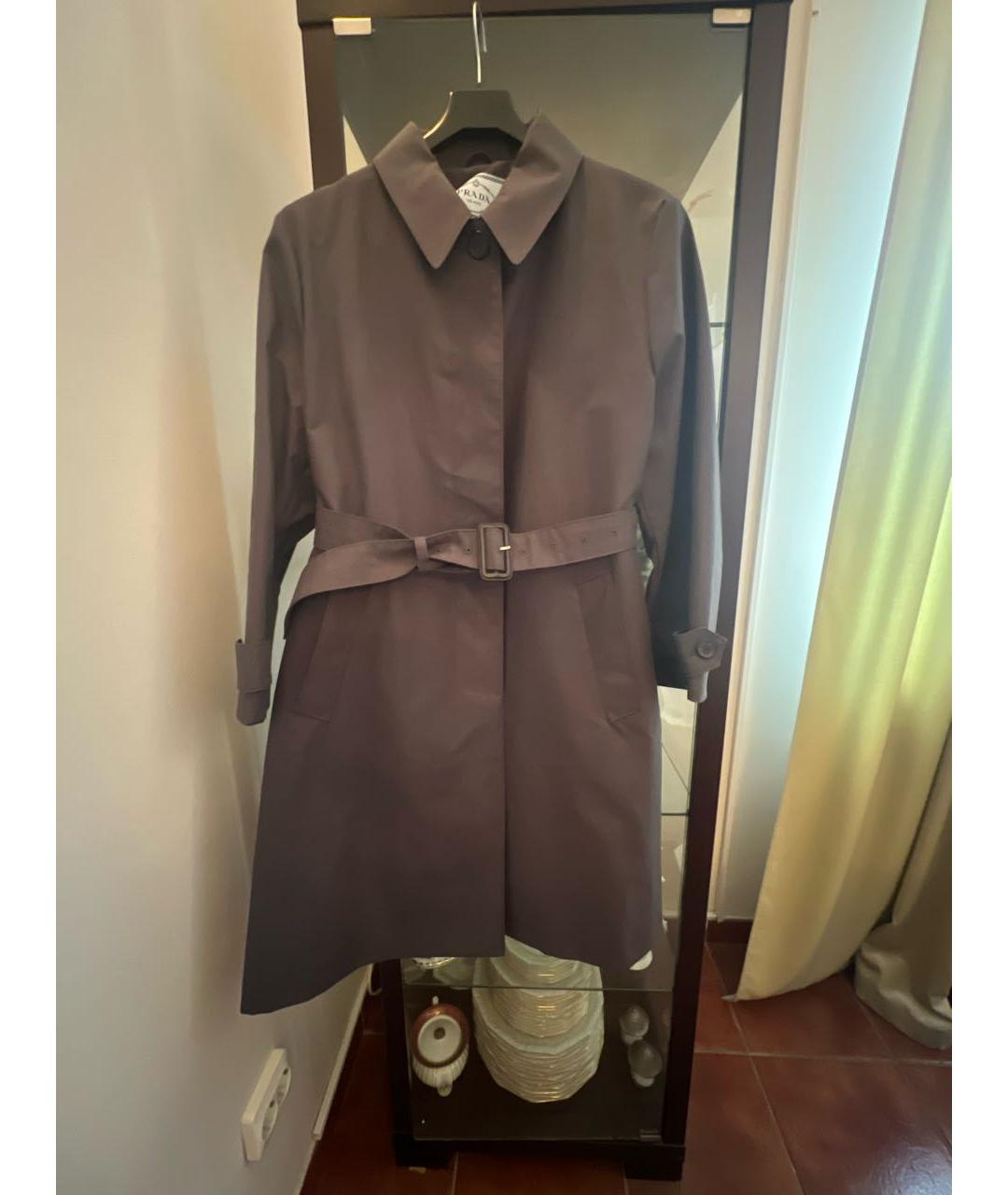 PRADA Серый тренч/плащ, фото 4
